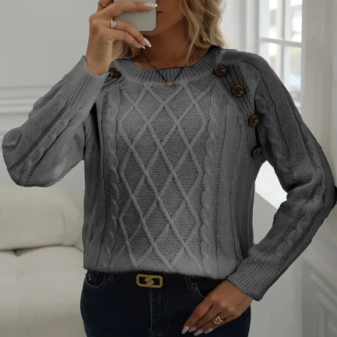 Brianna | Crew Neck Long Sleeve Sweater