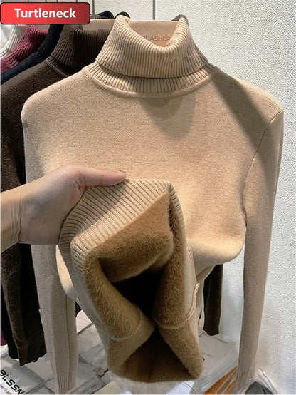 Julia | Fleece Turtleneck Sweater