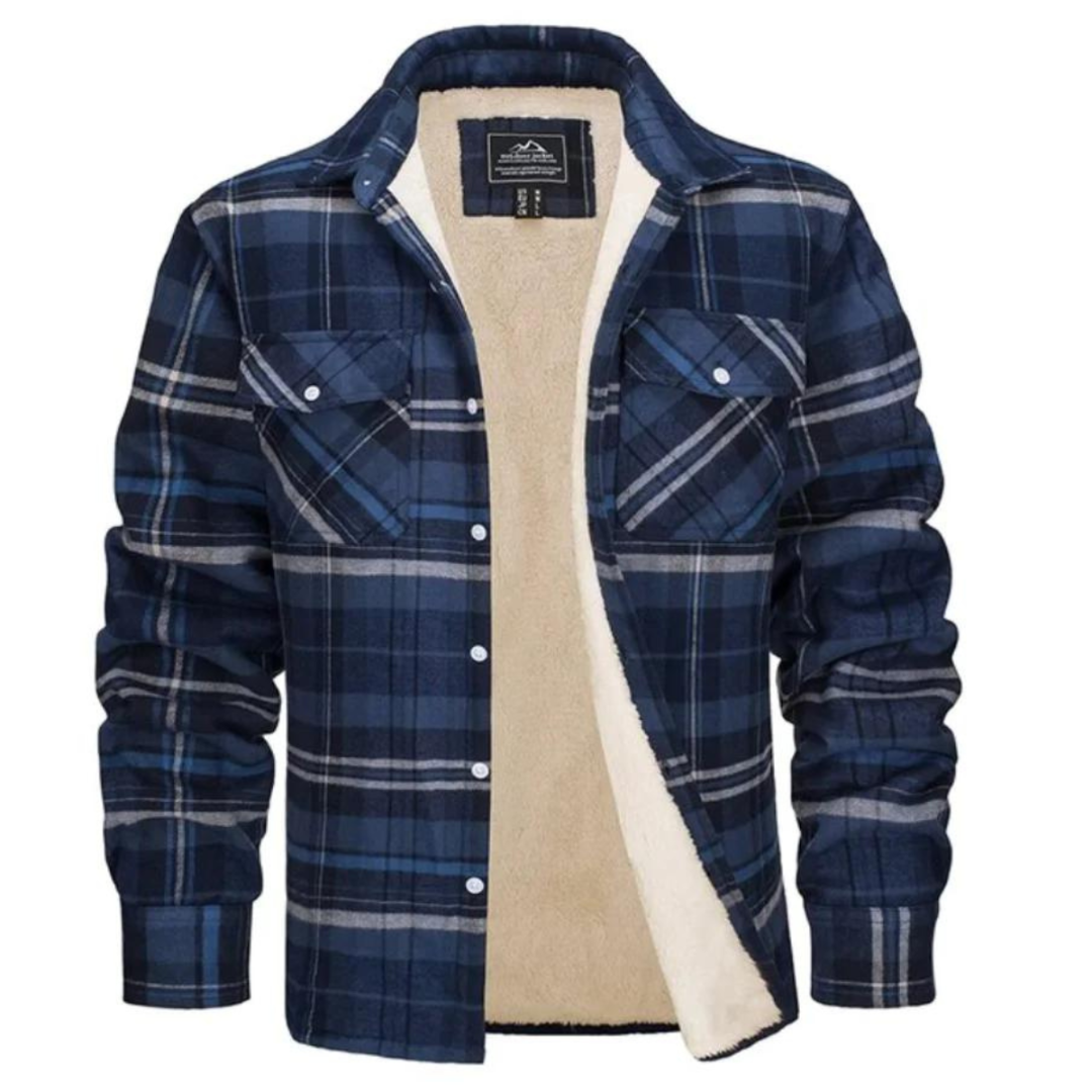 Harvey - Fleece-Lined Checkered Jacket