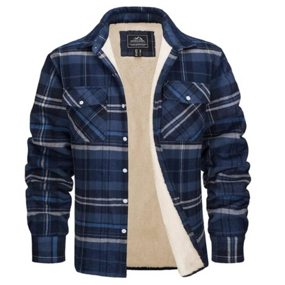 Harvey - Fleece-Lined Checkered Jacket