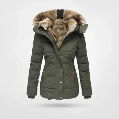 Jessamine - Warm Waterproof Winter Jacket with Lining and Hood